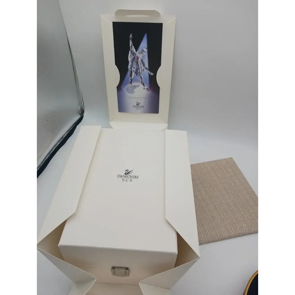Swarovski SCS Pierrot The Jester Figurine 1999 Annual Edition with Box & Stand